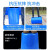 欧杜 加厚塑料桶大水桶储水桶带盖大号圆形铁柄大桶收纳桶商用水桶 160升蓝色带盖