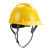 国标ABS安全帽工地工程施工透气安全头盔建筑领导加厚防护安全帽 V型透气款-一指键帽衬黄色