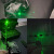 战术PEQ-15电池盒红绿激光IR镭射指示器海外版M600C/M300手电套装 黑色-绿激光+M600C+点亮双控 送