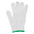 金诗洛 K532 (600双装)劳保纱线手套 棉纱手套耐磨防滑防护作业工作手套本白 4号绿边