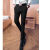NASALIKE修身小脚裤紧身发型师长裤男士休闲裤光面滑料小西裤弹力男裤 高端滑九分黑色（无弹） 27 2尺
