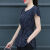 索宛亦（SUOWANYI）新款碎花雪纺衫夏季韩版宽松型显瘦遮肚子短袖洋气雪纺 6712黑色 M 100斤以内