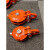 历修定制重型起重滑车乌龟型整体转向滑轮船用轴承吊滑轮绞盘自救卸扣滑车 5寸全包滑车(4.5吨)