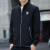 HKYC361官方aj2024新款中青年男装薄款纯色立领夹克休闲NＩKＥ 黑色 M