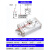 适用气动小型转角摆动可调90度180度旋转气缸MSQB-10A/20A/30A/50/70A 旋转气缸MSQB-10A