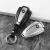 KAKTUS适用宝马R18摩托车机车金属遥控器钥匙套航空铝合金钥匙包BMWR1 银色+椭圆便捷绳（颜色备注）