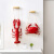 可狄地中海风格海鲜模型仿真龙虾螃蟹假大小闸蟹店面装饰餐厅挂件摆件 22公分海星白色