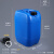 定制化工桶堆码桶25公斤升KG塑料桶20L废液桶方形酒精消毒液加厚 20L蓝色A款加厚级