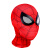 CLCEY蜘蛛侠头套可动眼漫威2帽子成人儿童面具搞怪cos网红同款面罩 红色【下巴控制眨眼】彩盒 儿童款