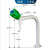 鑫洛芙铜喷塑化验实验室三联用专用水龙头三口水嘴验厂水咀三孔尖嘴 单联黄铜低位通风柜专用