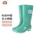 上海牌雨鞋女士高筒舒适PVC耐磨防滑防汛劳保工业防护耐腐蚀耐酸碱食品加工鞋SH302 绿色 40