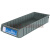 分隔式零件盒长方形塑料周转箱过滤盒配件收纳盒具分格箱 加厚款外（300x234x140）蓝色 出口PP材