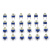 蓝白可调电阻器卧式立式可变10K 1K2K1M 20/50 100欧500 102 203 立式 2K(202)蓝白可调电阻10个