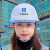 中国建筑安全帽工地国标加厚高级高档施工工程头盔abs白色工作帽透气定制logo印字 新款白色（可改印刷内容）