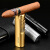 茄龙（CIGARLOONG）雪茄打火机充气便携式防风直冲火力点烟器多色可选雪茄专用 灰金色