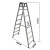 稳耐稳耐（werner）稳耐梯子家用人字梯四步铝合金梯双侧两用合梯 258CN  八步梯2.4米（严禁作直梯