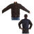 牛皮电焊工作服焊工焊接防烫保护衣工作服电焊工皮衣 棕色混搭上衣 XL