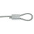 海斯迪克 HKCL-230 八字铝套 钢丝绳配件 夹头铝管 椭圆双孔铝扣卡扣锁扣 8字形铝夹头 M1.2（100个）