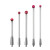 幻鲨（HUANSHA）（陶瓷测针M4*5.0*75(小台阶)）M4测针CNC探针陶瓷杆三坐标测量红宝石球头波龙测剪板