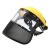 成楷科技（CK-Tech）CKL-3023 工业割草防护飞溅 黄色面罩+10只防尘口罩 组合套装1套