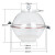 塑料真空干燥器150 250 300 400双抽阀 带压力表 实验室透明干燥器干燥皿 pc400mm干燥器1台(不含泵)