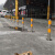 京酷 不锈钢警示柱 55cm高1mm厚活动款道路防撞防护加厚固定路桩交通安全立柱停车位锁