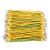 华瑶 光伏接地线 太阳能黄绿双色线 桥架跨地线接线配电柜体铜连接线 黄绿接地线 2.5平方（100条） 孔径5mm-长400mm