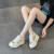AI小白鞋女2024夏季新款女鞋厚底运动鞋休闲板鞋新中式国风透气网鞋 白色 37