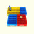 加厚多格箱蓝色螺丝盒塑料分格盒分类收纳盒四格箱八格盒零件盒 小8格373x275x85mm 黄色