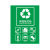 兰诗FW2199 垃圾分类贴纸标签纸垃圾桶标识贴纸可回收其他垃圾标签纸  通用T911可回收物 中号
