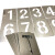 亨仕臣 不锈钢空心字模定制0-9数字、A-Z字母，字高10CM（实物为准）*1套