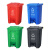 科力邦（Kelibang） 垃圾桶 户外脚踏垃圾桶大号翻盖垃圾桶工厂商场环卫分类垃圾箱45L KB1011 红色（1个）