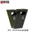集华世 不锈钢果皮箱商用环卫户外大容量分类垃圾桶【镀锌板V型黑色】JHS-0406