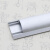 定制3号铝钛合金线槽弧形金属明装半圆地面压走行布铝合金线槽电 拉丝银
