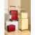 探外者新款平衡宽拉杆行李箱女子母箱拉杆箱20英寸登机箱高颜值旅行箱子 波尔多红 20英寸【平衡拉杆+杯架+USB】