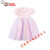 奥特曼公主裙女童夏装连衣裙2024新款儿童短袖裙子洋气女孩宝宝夏款纱裙 粉色 100cm