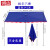 铸固 遮阳伞户外商铺长四方形大太阳伞雨棚庭院门面双层斜坡伞（蓝色）3X2加厚六骨
