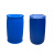 定加厚200升旧化工塑料桶柴桶200L废液桶废弃桶浮桶大容量 双环桶随发单个半桶(两边