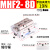 适用滑台气动手指气缸MHF2-8D/12D16D20D/D1/D2薄型平行气爪DR/1R/2R MHF2-20D2