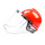 聚远 JUYUAN  电焊面罩 防护面屏防冲击防油飞溅 红安全帽+支架+PVC包边屏  2套起售