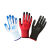 2-24双装手套劳保塑胶耐磨工地作丁腈橡胶胶皮手套批发 集福丁腈红色 12双装