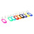 稳斯坦 彩色塑料钥匙牌 钥匙管理箱钥匙牌分类可书写编号 (100个)颜色随机 W518