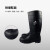 代尔塔/DELTAPLUS PVC高帮安全靴 301407 黑色 44码 1双装