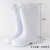 EVA白色卫生靴加绒食堂厨房工厂专用雨靴防滑耐油高筒棉水鞋 紫色高筒加绒系带款 加厚EVA材 36尺码标准