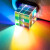 安达通 实验合色棱镜 分光棱镜光学实验透镜创意水晶摆件光之立方棱镜光的色散教具 20*20*20mm 