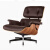 亨奢 伊姆斯eames躺椅单人沙发椅现代简约设计师休闲椅 纳帕头层真皮单椅（黑色）