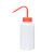 垒固 广口塑料洗瓶 大口塑料清洗瓶 吹气瓶 冲洗瓶 500ml(红盖）