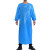 者也 TPU罩衣 蓝色 防水防油长袖工作围裙实验室耐弱酸碱反穿衣