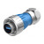 H24防水航空插头USB3.0数据信号面板安装固定公母连接器防水插座 插头(带线)+插座(带蓝盖)