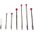 国产代用三坐标测针雷尼绍测针海克斯康三次元测头思瑞爱德华探针 (1210) 钨钢柱形0.5*L15.3*M2 3